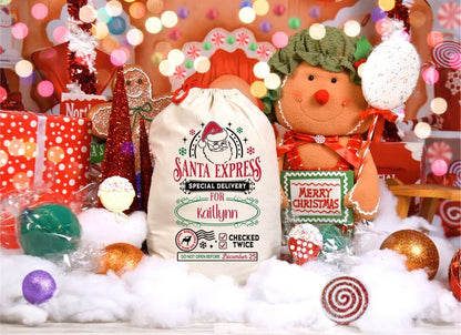 Santa Expresss Christmas Sack, Gift For Chidren, Christmas Bag Gift, Christmas Gift 2023
