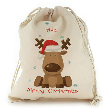 Santa Hat Reindeer Christmas Sack, Gift For Chidren, Christmas Bag Gift, Christmas Gift 2023