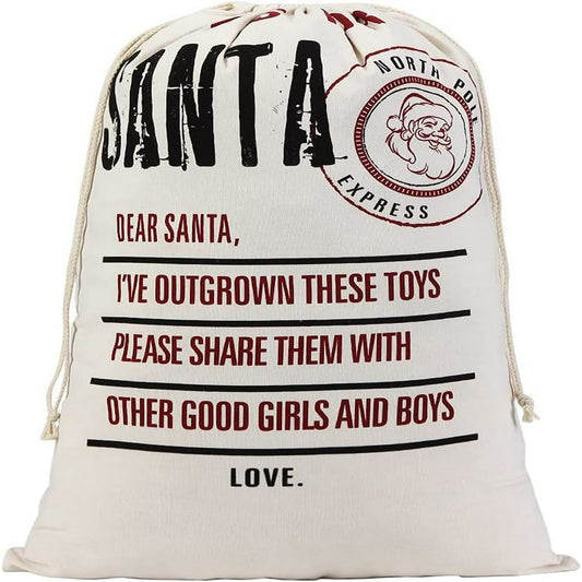 Santa North Pole Christmas Sack, Gift For Chidren, Christmas Bag Gift, Christmas Gift 2023