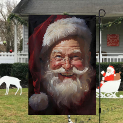 Santa's Sparkling Smile, Santa Claus Garden Flag, Christmas Garden Flag, Home Decor Accessories, Christmas Outdoor Decor Ideas