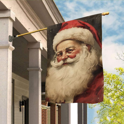 Santa's Thoughtful Gaze, Santa Claus Garden Flag, Christmas Garden Flag, Home Decor Accessories, Christmas Outdoor Decor Ideas