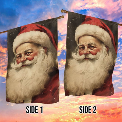 Santa's Thoughtful Gaze, Santa Claus Garden Flag, Christmas Garden Flag, Home Decor Accessories, Christmas Outdoor Decor Ideas