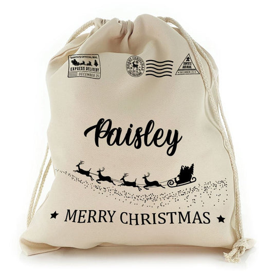 Santas Sleigh Christmas Sack, Gift For Chidren, Christmas Bag Gift, Christmas Gift 2023