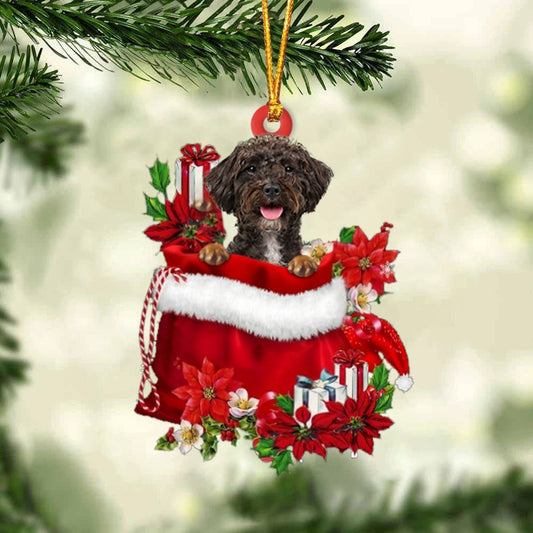 Schnoodle In Gift Bag Christmas Ornament, Christmas Gift, Christmas Tree Decorations, Christmas Ornament 2023