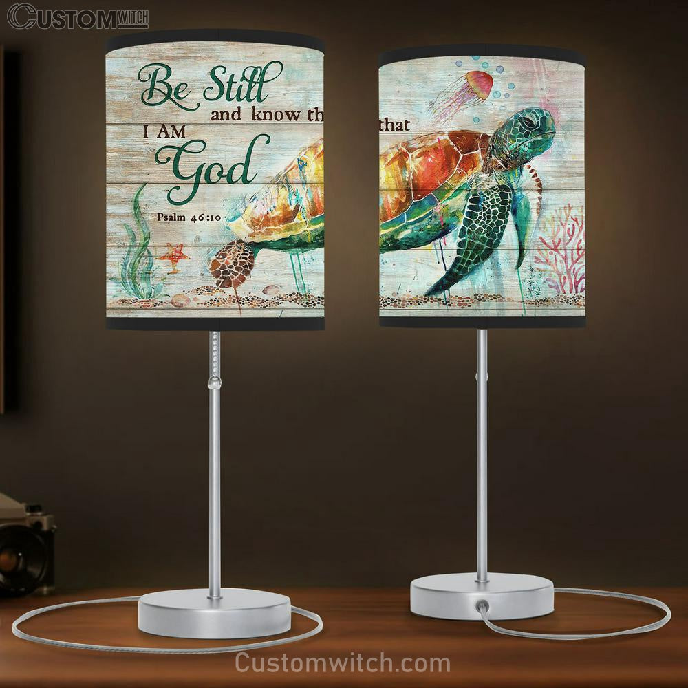 Sea Turtle Be Still And Know That I Am God Lamb Gift Table Lamb - Christian Lamb Gift - Religious Art
