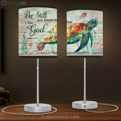 Sea Turtle Be Still And Know That I Am God Lamb Gift Table Lamb - Christian Lamb Gift - Religious Art