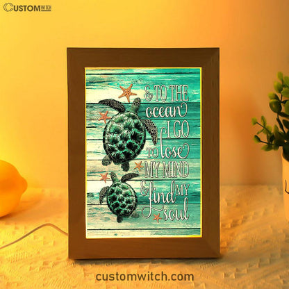 Sea Turtle Starfish Everyday Is A New Beginning Frame Lamp Art - Christian Decor - Gift For Turle Lover