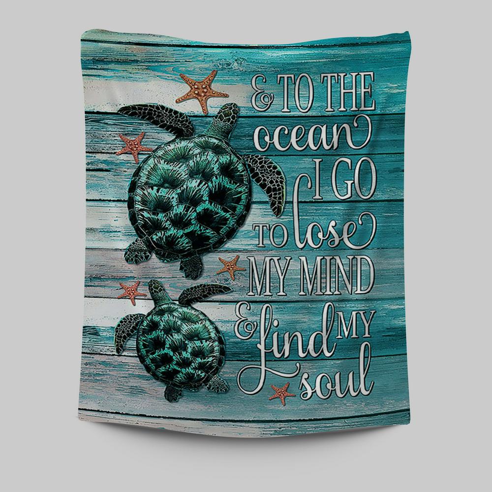 Sea Turtle Starfish Everyday Is A New Beginning Tapestry Wall Art - Christian Wall Decor - Gift For Turle Lover