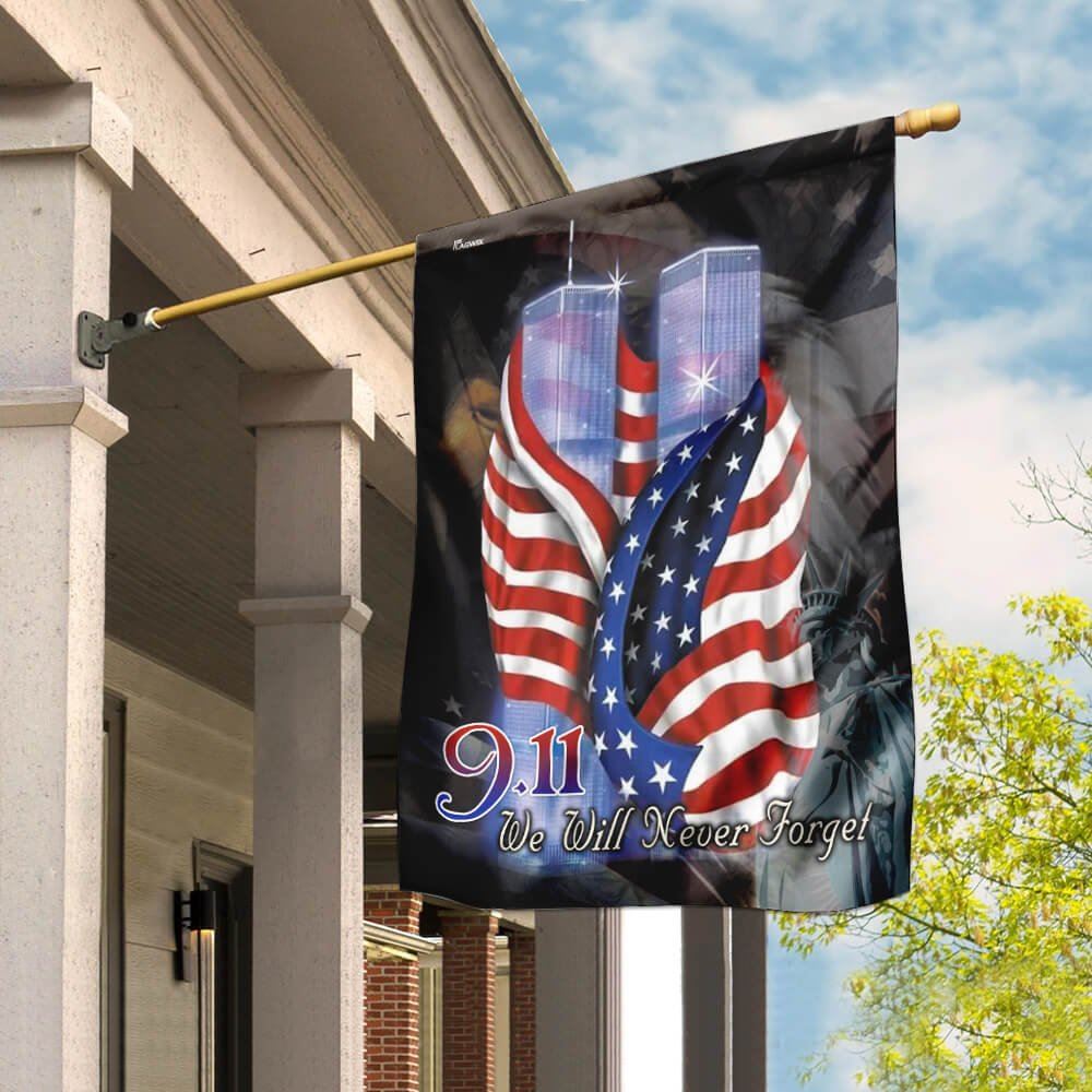 September 11th Never Forget 911 Flag, Christian Flag, Scripture Flag, Garden Banner