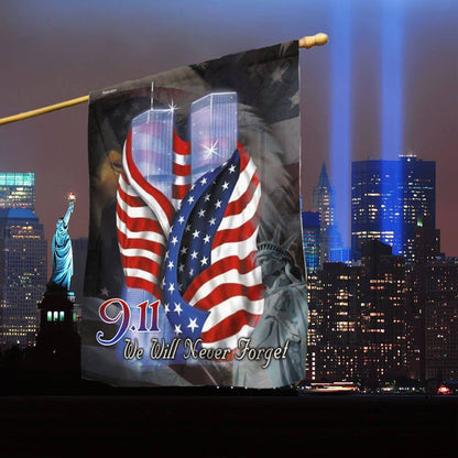 September 11th Never Forget 911 Flag, Christian Flag, Scripture Flag, Garden Banner