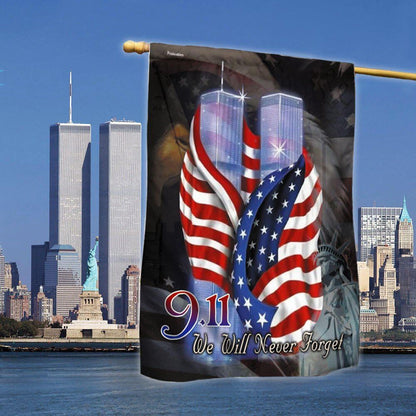September 11th Never Forget 911 Flag, Christian Flag, Scripture Flag, Garden Banner