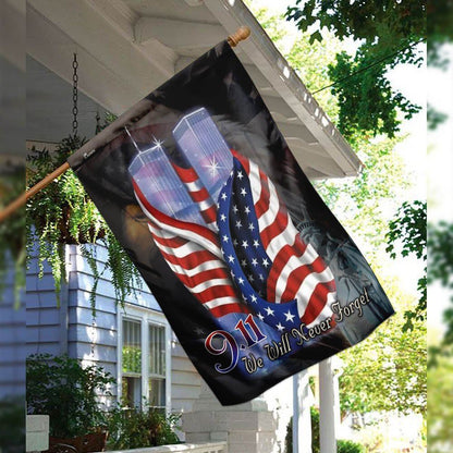 September 11th Never Forget 911 Flag, Christian Flag, Scripture Flag, Garden Banner