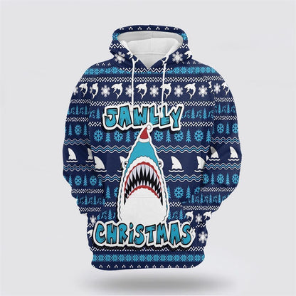 Shark Jawlly Christmas All Over Print 3D Hoodie For Men & Women, Christmas Hoodie Cute, Christmas Gift, Christmas Fashion