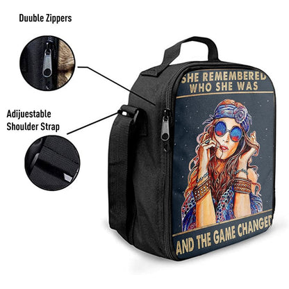 She Remembered Who She Was And The Game Changed Lunch Bag - Encouragement Gifts For Women