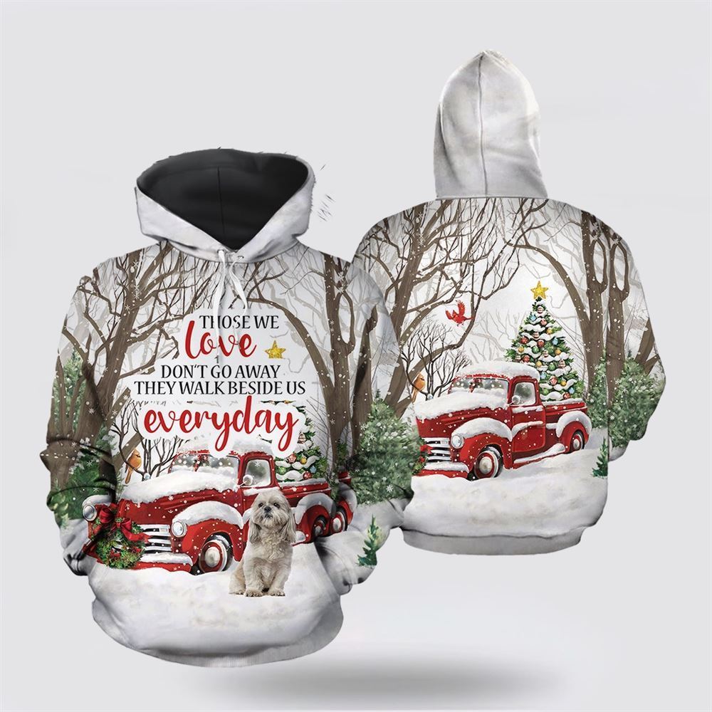 Shih Tzu Angel All Over Print 3D Hoodie For Men & Women, Christmas Dog Hoodie, Christmas Hoodie Cute, Christmas Gift