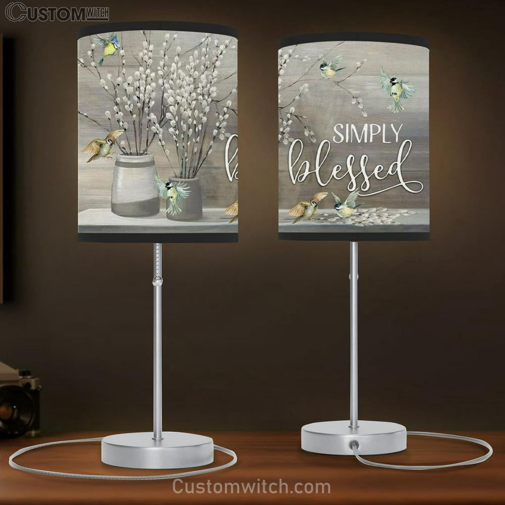 Simply Blessed Table Lamb Gift - Christian Lamb Gift - Christian Bedroom Decor