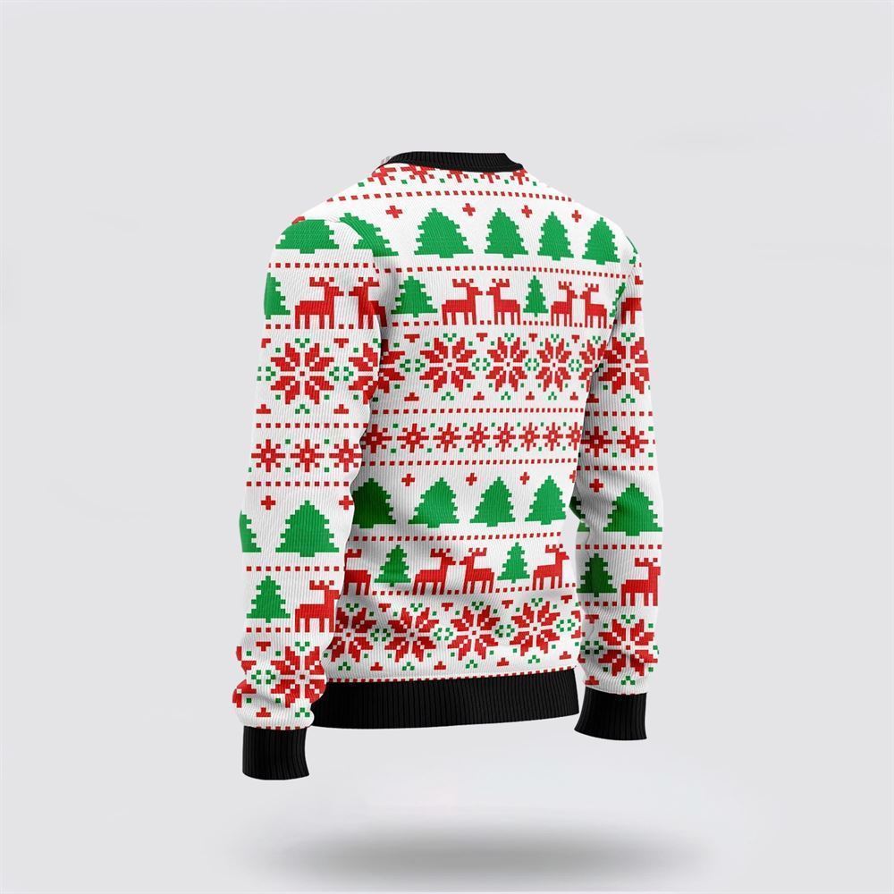 Skull Santa Claus Costume Ugly Christmas Sweater, Best Gift For Holiday, Christmas Crewneck Sweater, Christmas Winter Fashion
