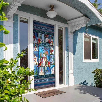 Snowflakes Are Kisses From Heaven Door Cover, Christmas Door Knob Covers, Christmas Outdoor Decoration