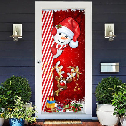 Snowman Door Cover, Christmas Door Knob Covers, Christmas Outdoor Decoration