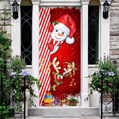 Snowman Door Cover, Christmas Door Knob Covers, Christmas Outdoor Decoration
