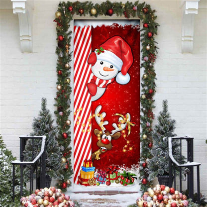 Snowman Door Cover, Christmas Door Knob Covers, Christmas Outdoor Decoration