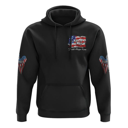 Sorry If My Patriotism Offends You Trust Me Your Lack Of Spine Wings All Over Print 3D Hoodie, Christian Hoodie, Bible Verse Shirt, Jesus Apparel