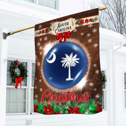 South Carolina Christmas Flag, Christmas Garden Flag, Home Decor Accessories, Christmas Outdoor Decor Ideas