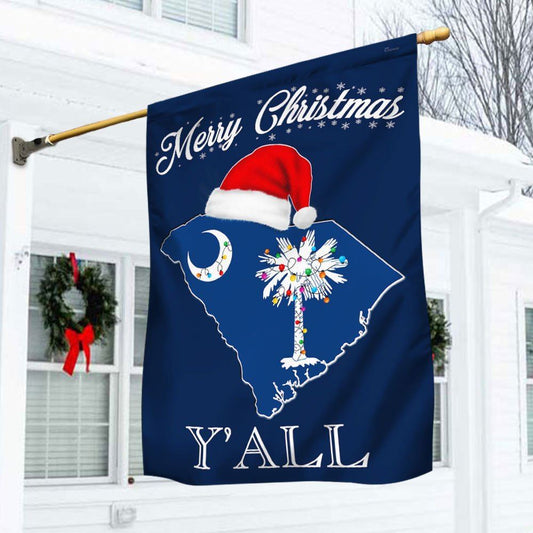 South Carolina Merry Christmas Flag, Christmas Garden Flag, Home Decor Accessories, Christmas Outdoor Decor Ideas