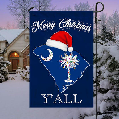 South Carolina Merry Christmas Flag, Christmas Garden Flag, Home Decor Accessories, Christmas Outdoor Decor Ideas