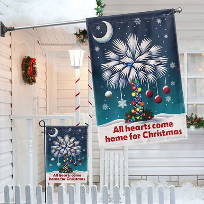 South Carolina Palmetto, All Hearts Come Home For Christmas Flag, Christmas Garden Flag, Home Decor Accessories, Christmas Outdoor Decor Ideas