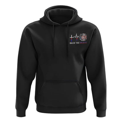 Stand For The Flag Kneel For The Cross Back The Brave Firefighter All Over Print 3D Hoodie, Christian Hoodie, Christian Sweatshirt, Bible Verse Shirt