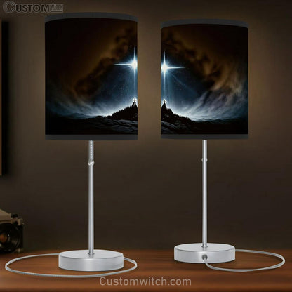 Star Is Shining Jesus Christs Christmastime Manger Table Lamb Pictures - Faith Art - Christian Table Lamb Gift Decor