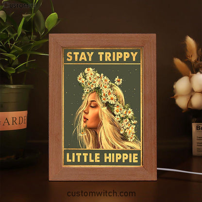 Stay Trippy Little Hippie Daisy Flower Art - Trippy Decor