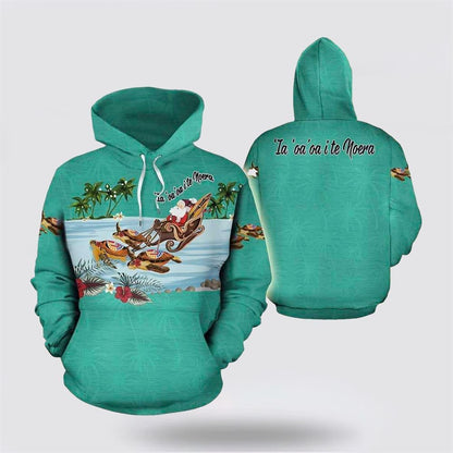 Tahiti Turtle Christmas All Over Print 3D Hoodie For Men & Women, Christmas Hoodie Cute, Christmas Gift, Christmas Fashion