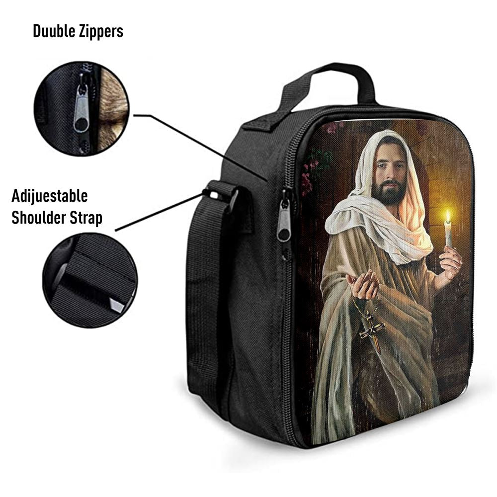 Take My Hand Jesus Christ The Redeemer Jesus Calls Lunch Bag For Men And Women, Spiritual Christian Lunch Box For School, Work