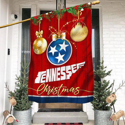 Tennessee 2 Christmas Flag, Christmas Garden Flag, Home Decor Accessories, Christmas Outdoor Decor Ideas