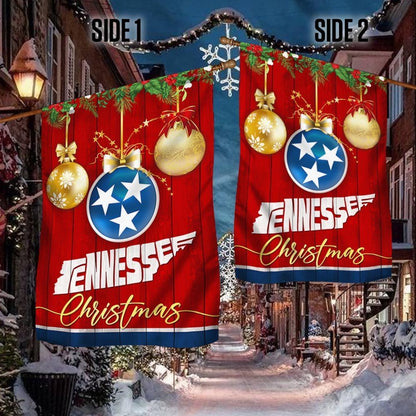 Tennessee 2 Christmas Flag, Christmas Garden Flag, Home Decor Accessories, Christmas Outdoor Decor Ideas