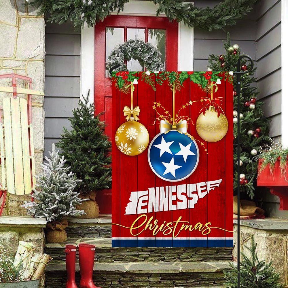 Tennessee 2 Christmas Flag, Christmas Garden Flag, Home Decor Accessories, Christmas Outdoor Decor Ideas