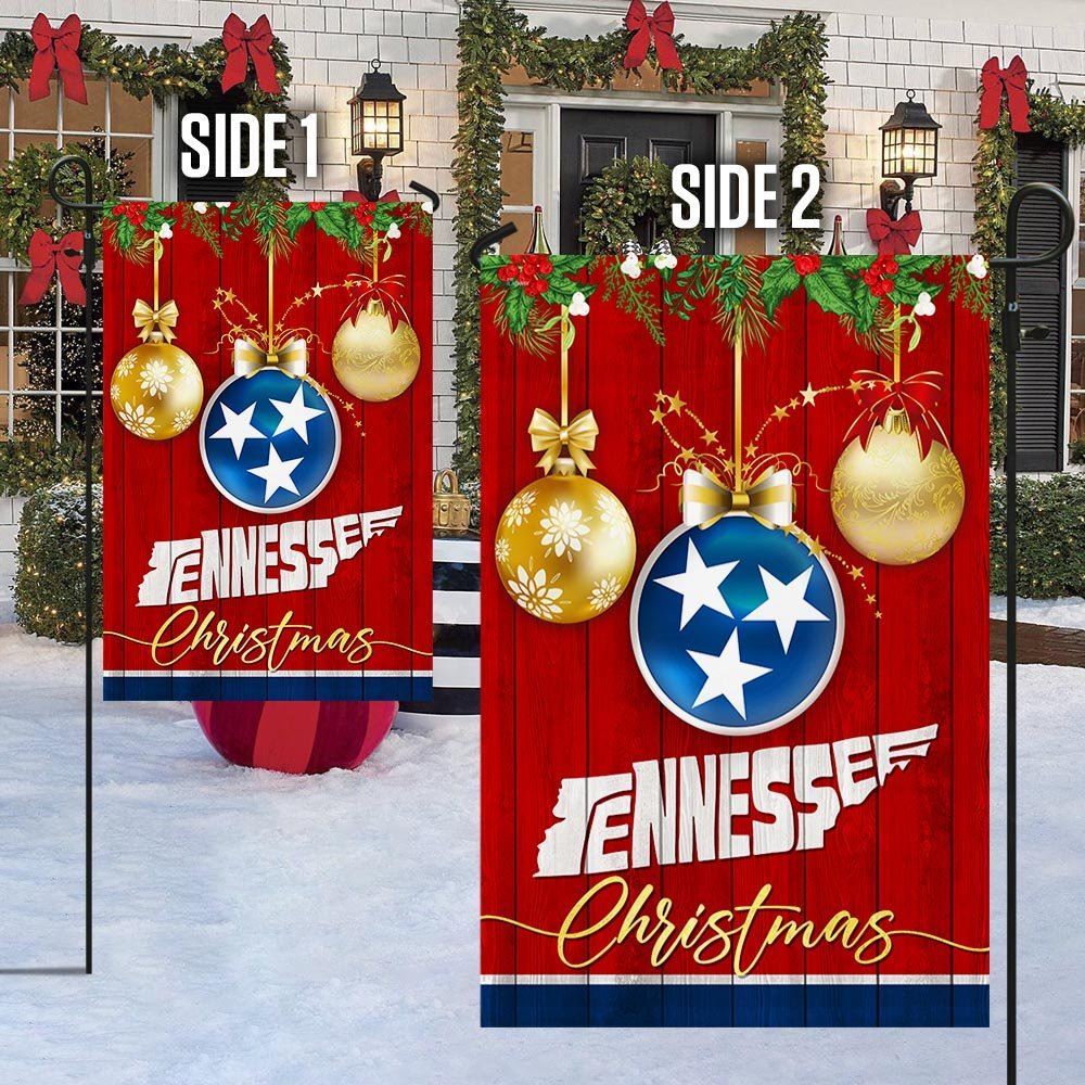 Tennessee 2 Christmas Flag, Christmas Garden Flag, Home Decor Accessories, Christmas Outdoor Decor Ideas
