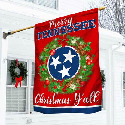 Tennessee Christmas Flag, Christmas Garden Flag, Home Decor Accessories, Christmas Outdoor Decor Ideas