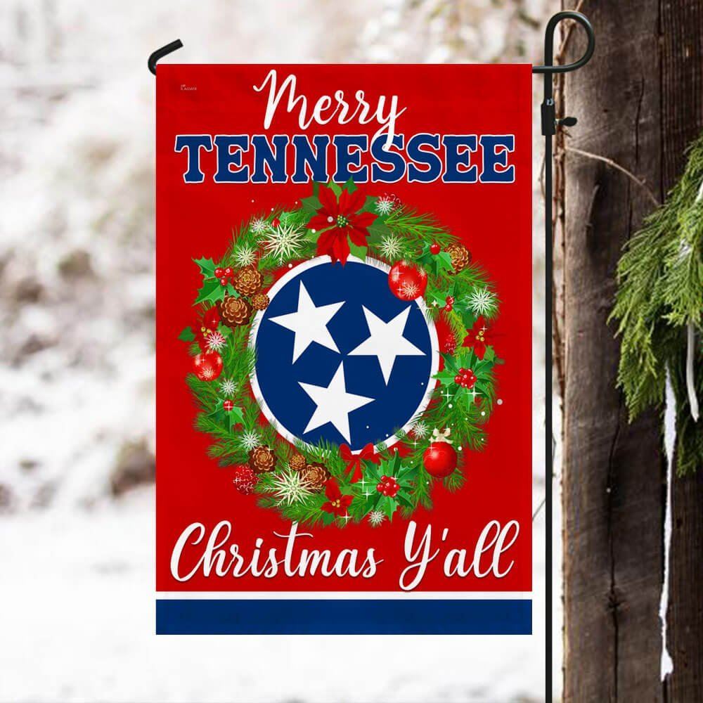 Tennessee Christmas Flag, Christmas Garden Flag, Home Decor Accessories, Christmas Outdoor Decor Ideas