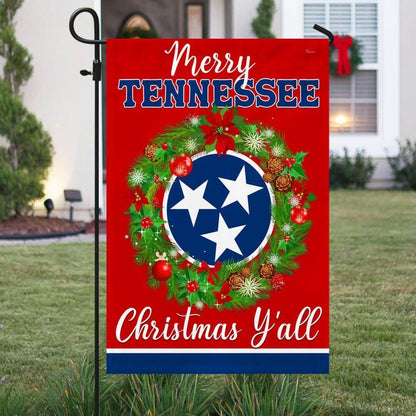 Tennessee Christmas Flag, Christmas Garden Flag, Home Decor Accessories, Christmas Outdoor Decor Ideas