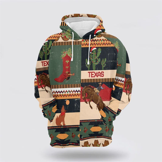 Texas Christmas All Over Print 3D Hoodie For Men & Women, Christmas Hoodie Cute, Christmas Gift, Christmas Fashion
