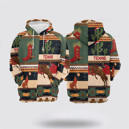 Texas Christmas All Over Print 3D Hoodie For Men & Women, Christmas Hoodie Cute, Christmas Gift, Christmas Fashion
