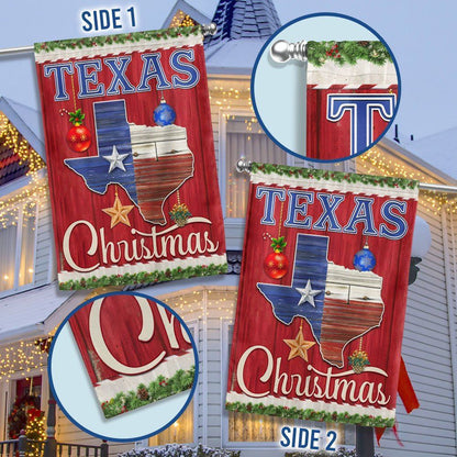 Texas Christmas Flag, Christmas Garden Flag, Home Decor Accessories, Christmas Outdoor Decor Ideas
