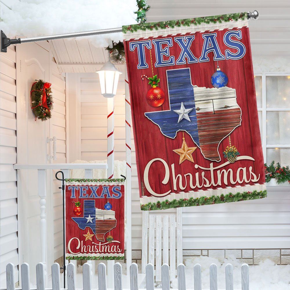 Texas Christmas Flag, Christmas Garden Flag, Home Decor Accessories, Christmas Outdoor Decor Ideas