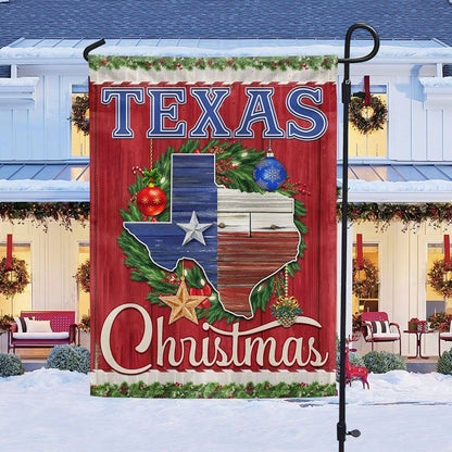 Texas Christmas Flag Merry Christmas Flag, Christmas Garden Flag, Home Decor Accessories, Christmas Outdoor Decor Ideas