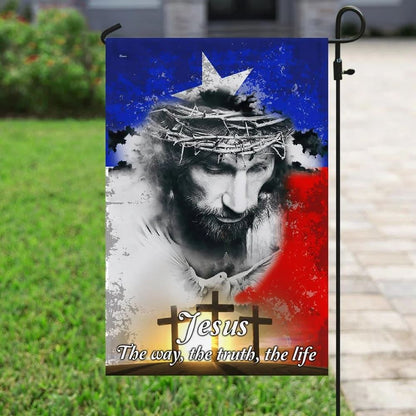 Texas Jesus House Flag, Outdoor Religious Flags, Christian Flag, Scripture Flag, Garden Banner