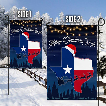 Texas Merry Christmas Y'all Flag, Christmas Garden Flag, Home Decor Accessories, Christmas Outdoor Decor Ideas