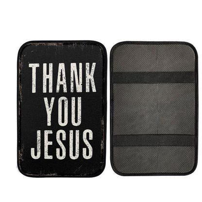 Thank You Jesus Car Center Console Cover, Bible Verse Car Interior Accessories